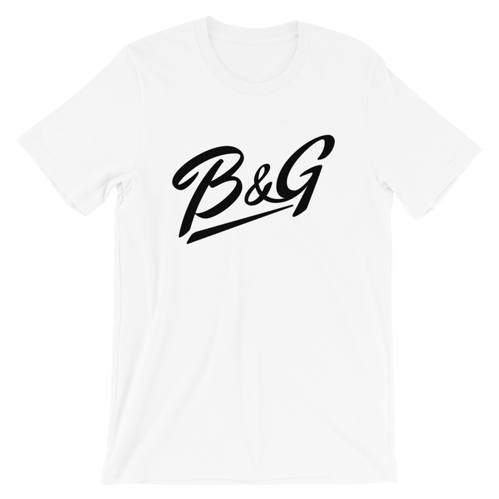 B&G Logo T - Shirt (White) - B&G Guitars