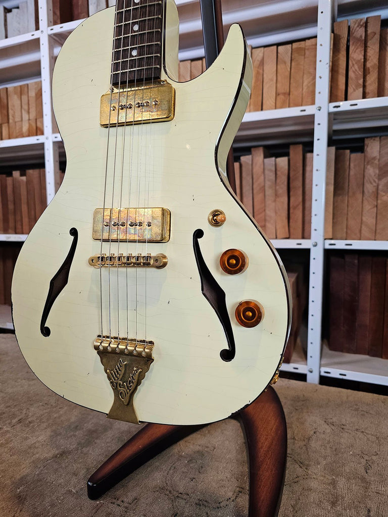 Little Sister Cutaway P90s Elder Ivory - B&G Guitars