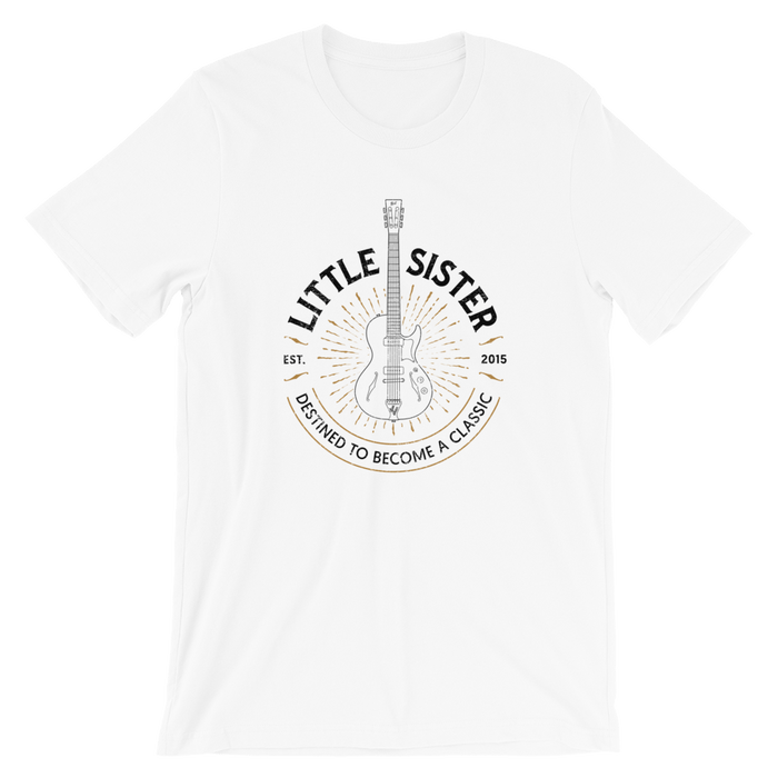 Little Sister Destined to Become a Classic T - Shirt (White) - B&G Guitars